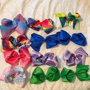 Colorful Kids Hair Bow Set